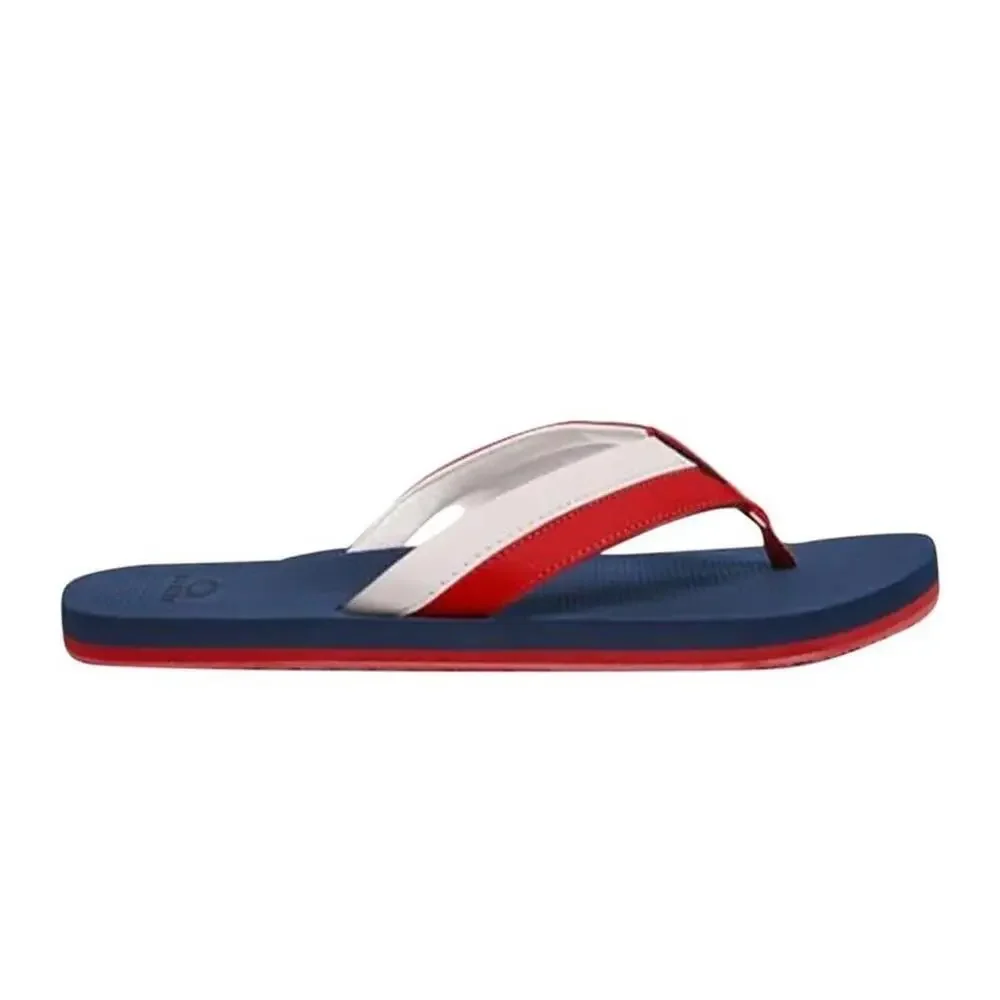 OAKLEY BURKE Men's Flip-Flop Sandals - Red/White/Blue Size 12 NWT